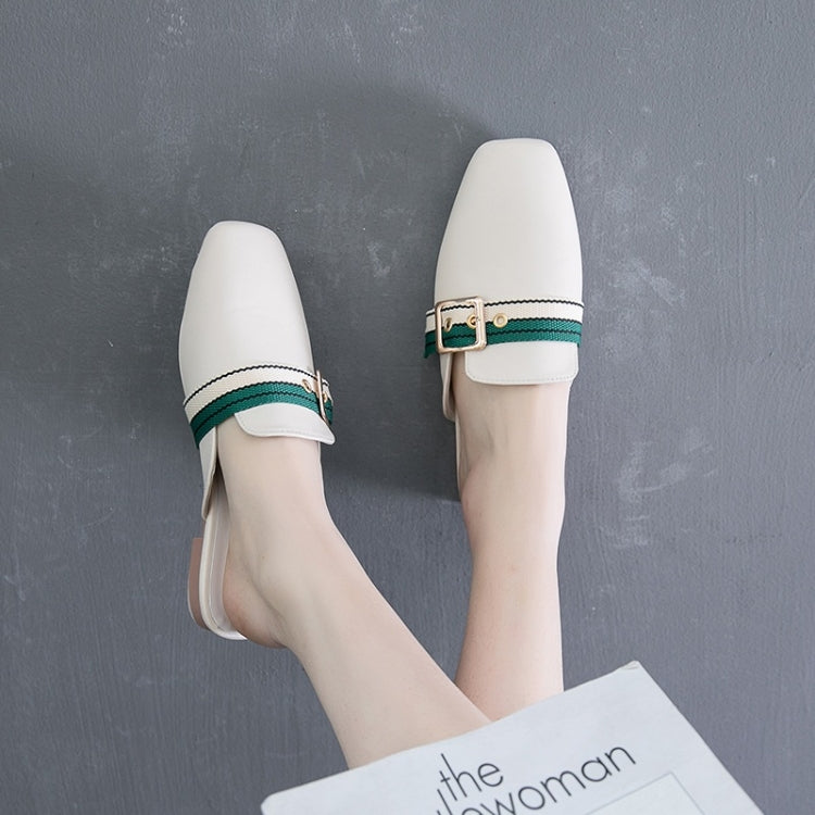 Casual Wild Round Head Flat Bottom PU Fashion Shoes for Women