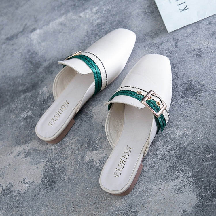 Casual Wild Round Head Flat Bottom PU Fashion Shoes for Women
