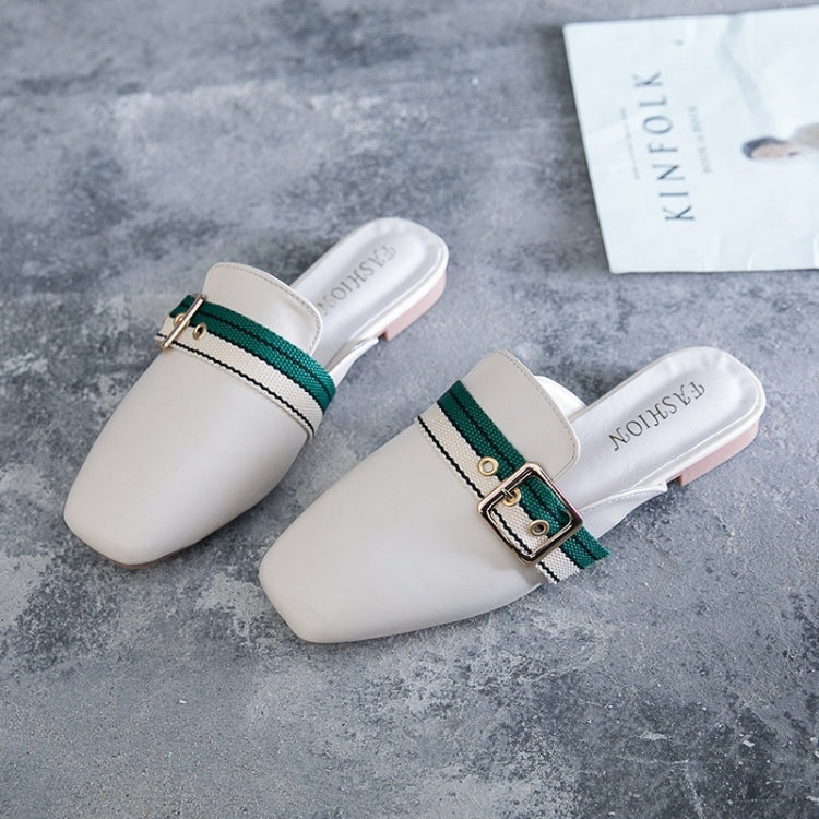Casual Wild Round Head Flat Bottom PU Fashion Shoes for Women