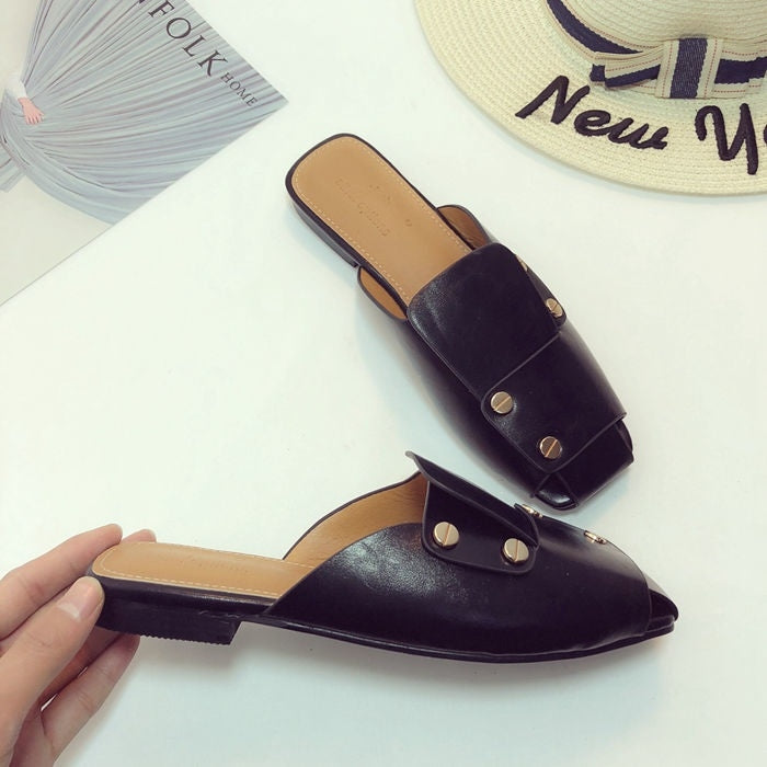 Fashion Trend Flat Bottom Stitching Shoes for Women
