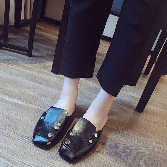 Fashion Trend Flat Bottom Stitching Shoes for Women