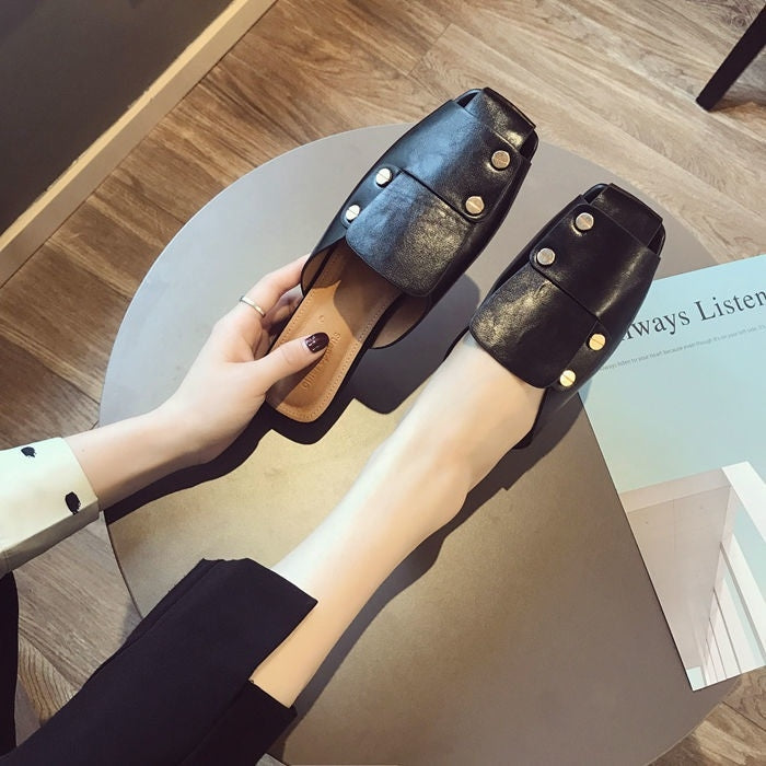 Fashion Trend Flat Bottom Stitching Shoes for Women