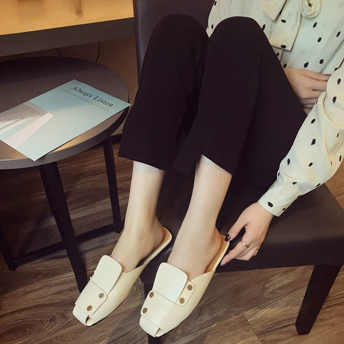 Fashion Trend Flat Bottom Stitching Shoes for Women