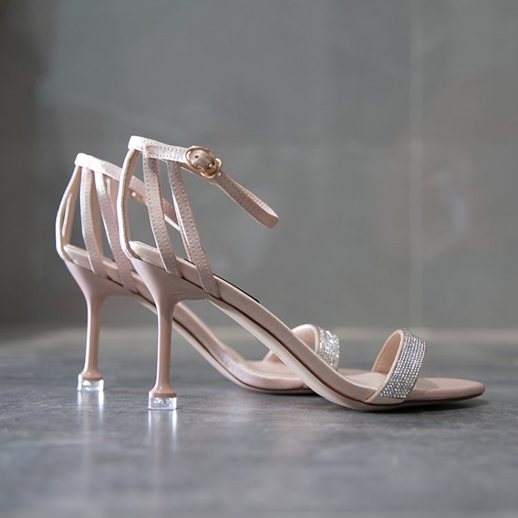 Fashion Stiletto High Heel Rhinestone Open Toe Sandals for Women