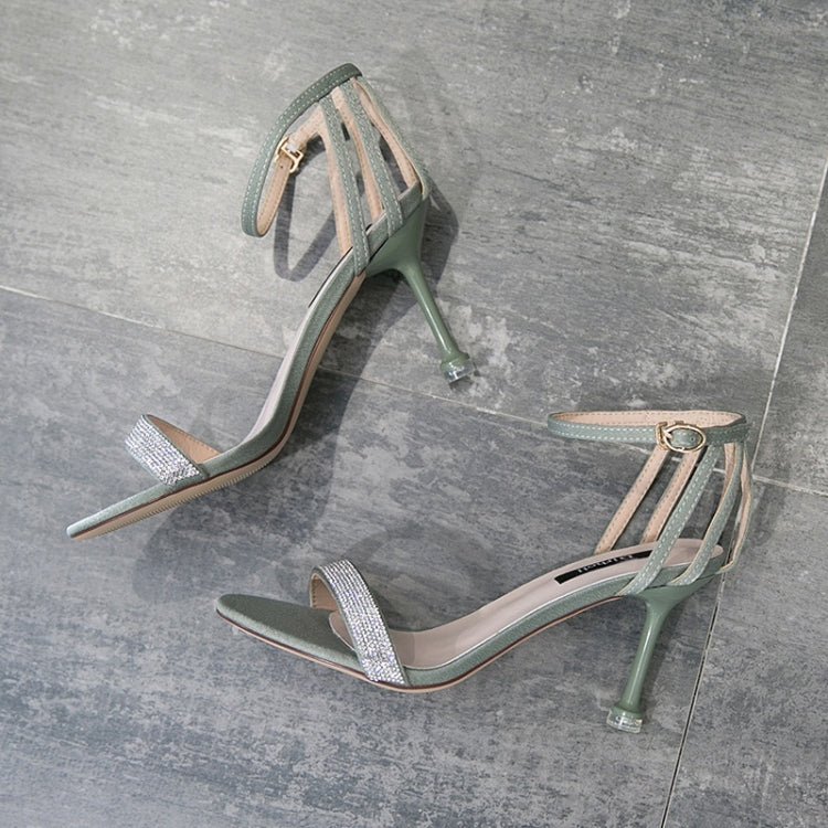 Fashion Stiletto High Heel Rhinestone Open Toe Sandals for Women