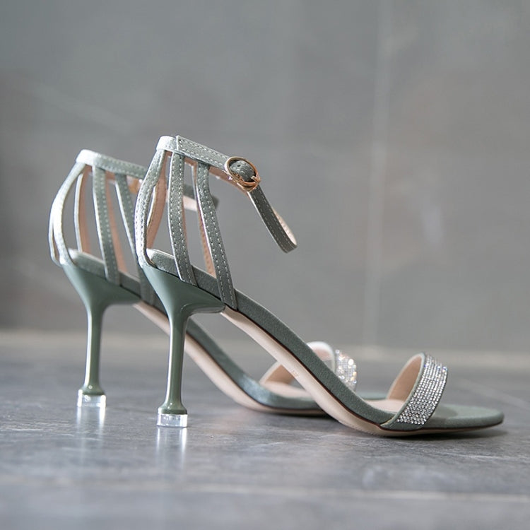 Fashion Stiletto High Heel Rhinestone Open Toe Sandals for Women