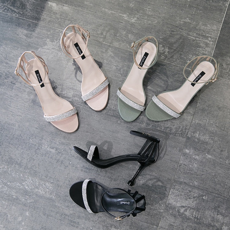 Fashion Stiletto High Heel Rhinestone Open Toe Sandals for Women