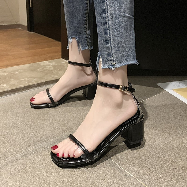Trendy Simple Thick Bottom Open Toe Sandals for Women