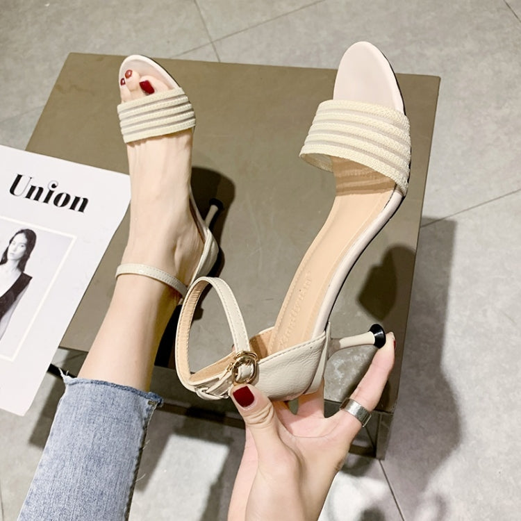 Fashion Simple Stiletto High Heel Open Toe Sandals for Women