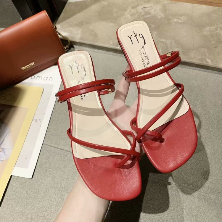 Simple Wild Flat Bottom Two-wear Open Toe Sandals for Women