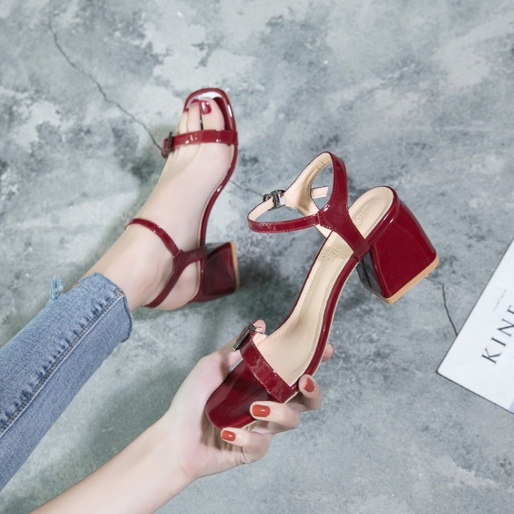 Fashion Wild Thick Heel Open Toe Sandals for Women
