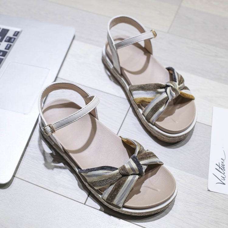 Muffin Bottom Color Matching Non-slip Wearable Sandals for Women