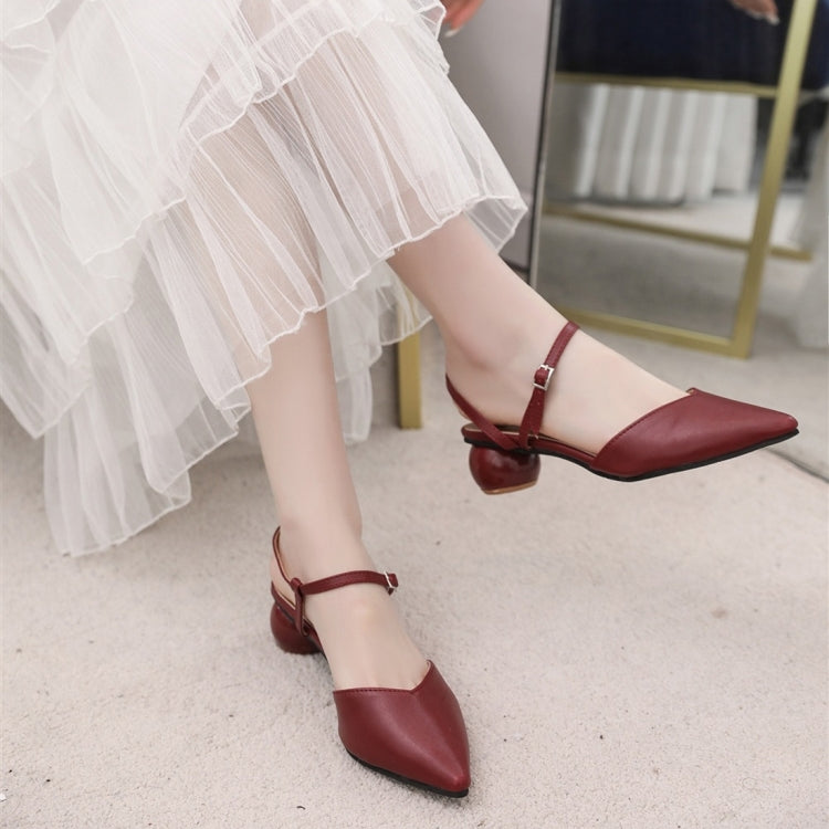 Fashion Round Heel Pointed Head Sandals for Women