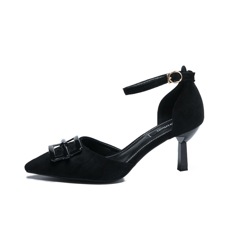 Thin Heel Pointed Head Suede High Heels for Women
