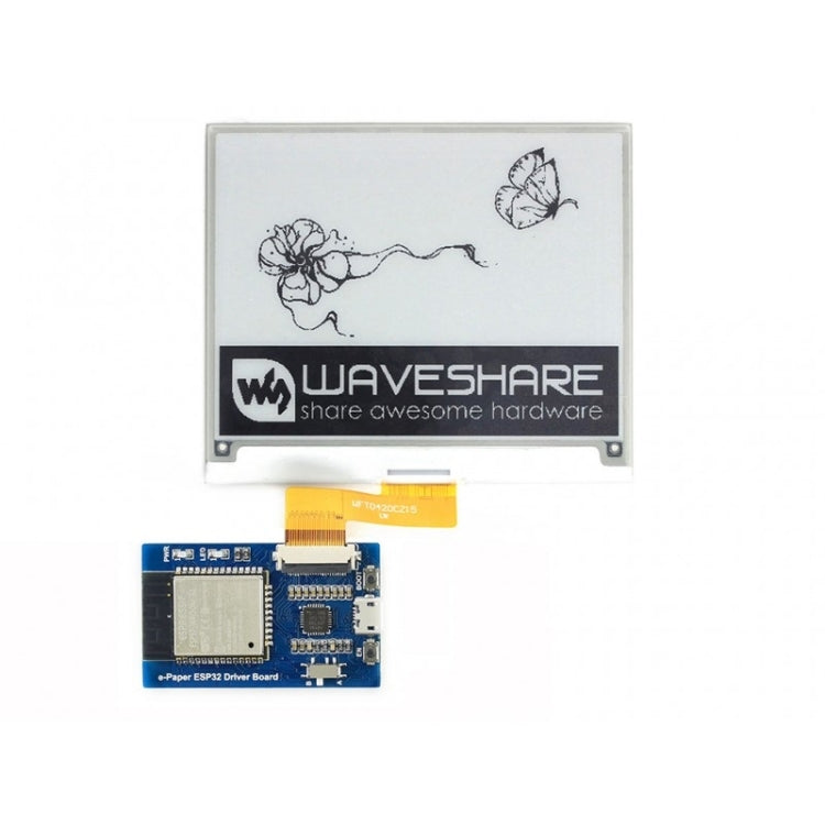 Waveshare Universal e-Paper Raw Panel Driver Board, ESP32 WiFi / Bluetooth Wireless