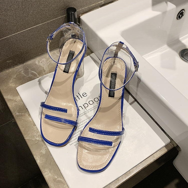 Simple Wild Transparent Thick Bottom Open Toe Sandals for Women