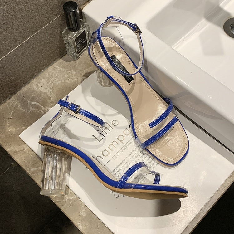 Simple Wild Transparent Thick Bottom Open Toe Sandals for Women