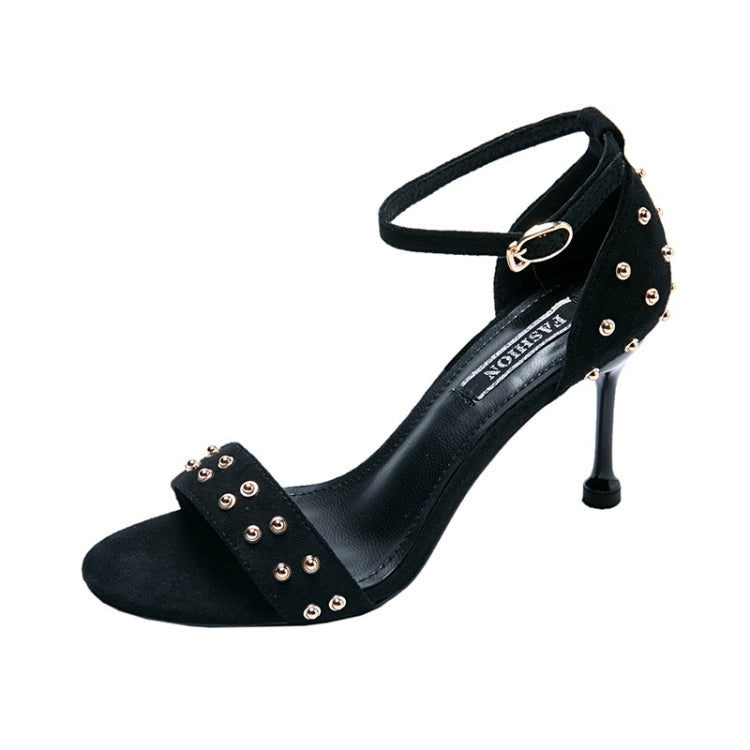 Fashion Stiletto High Heel Open Toe Studded Sandals for Women