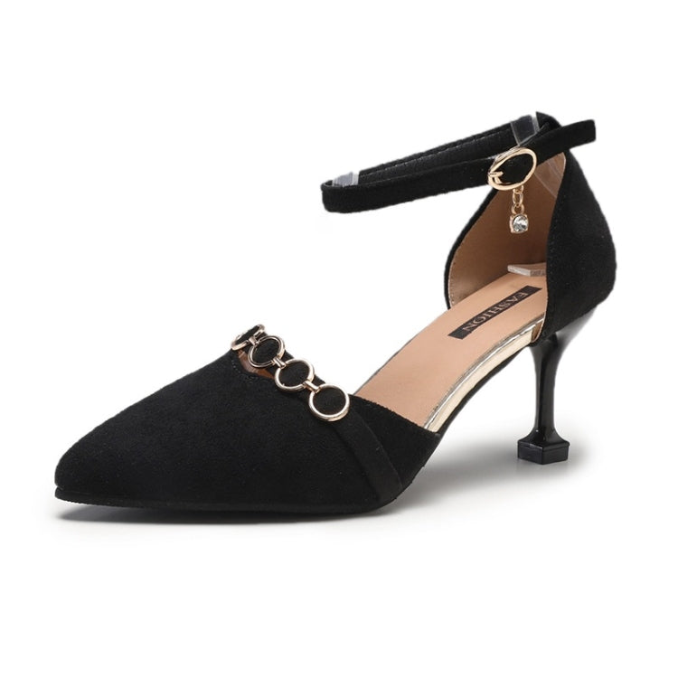Thin Heel Pointed Head Suede High Heels for Women