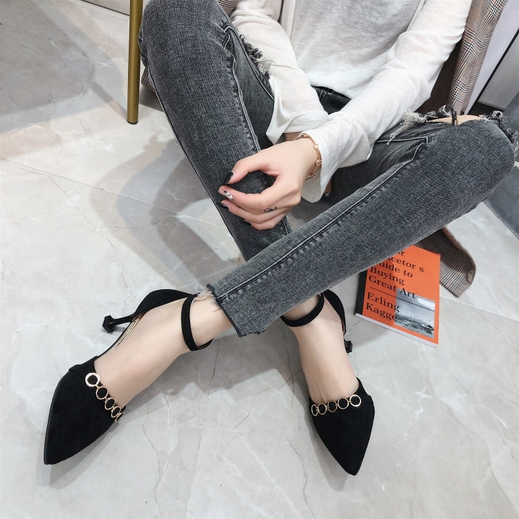Thin Heel Pointed Head Suede High Heels for Women
