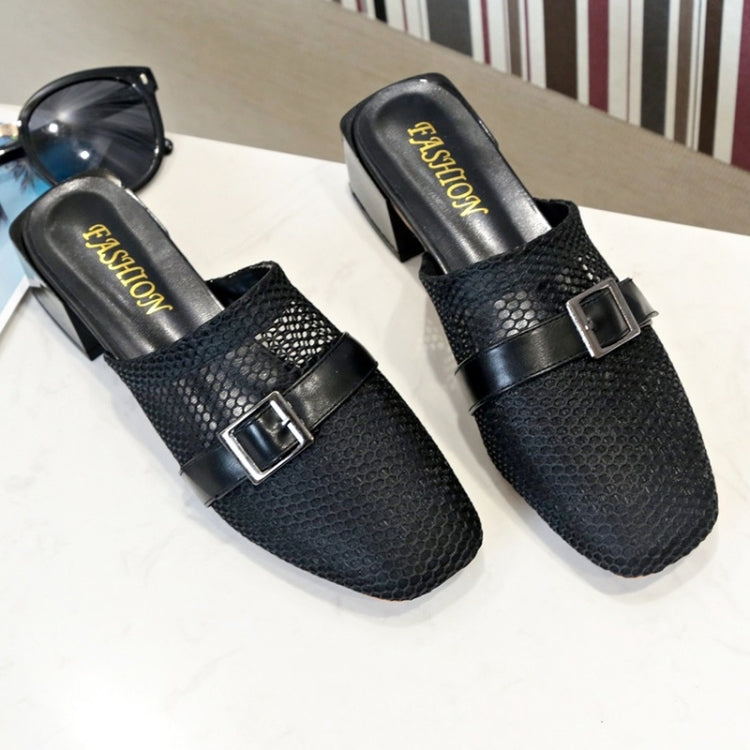 Breathable Thick Heel Low Heel Shoes Sandals for Women