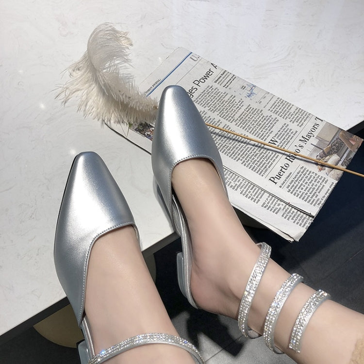 Spiral Belt Suede Low Heel Fashion Sandals for Women