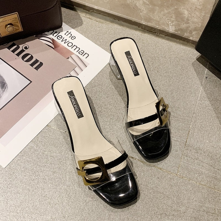 Fashion Transparent Thick Bottom Sandals for Women