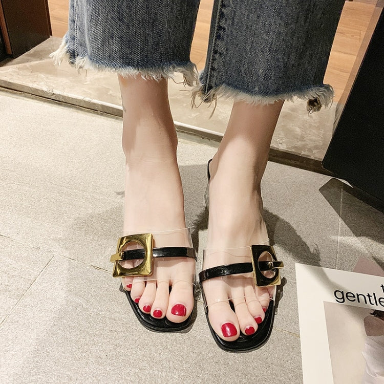 Fashion Transparent Thick Bottom Sandals for Women