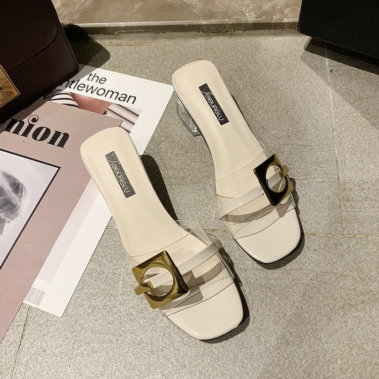 Fashion Transparent Thick Bottom Sandals for Women