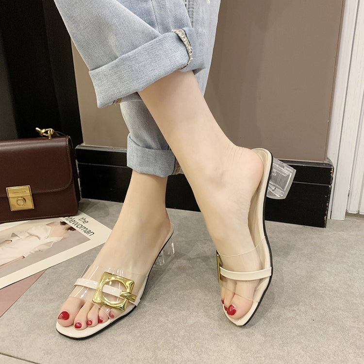 Fashion Transparent Thick Bottom Sandals for Women