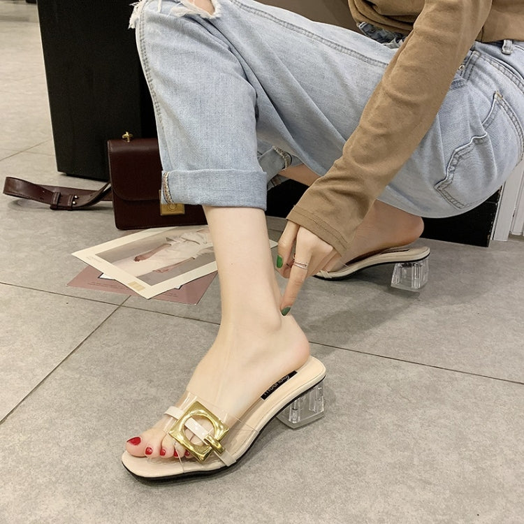 Fashion Transparent Thick Bottom Sandals for Women