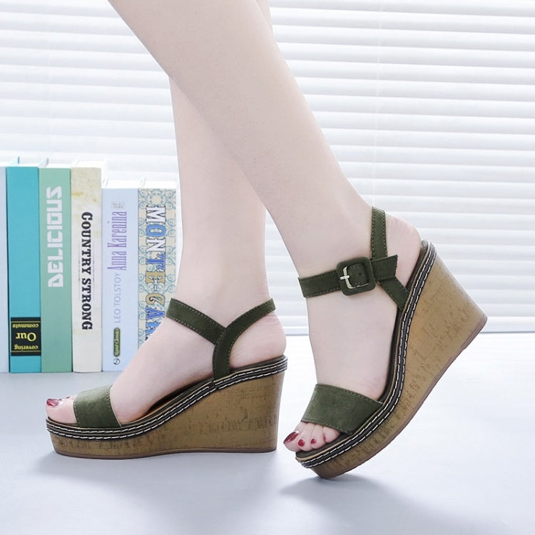 Fashion Wild High Heel Wedges Open Toe Sandals for Women