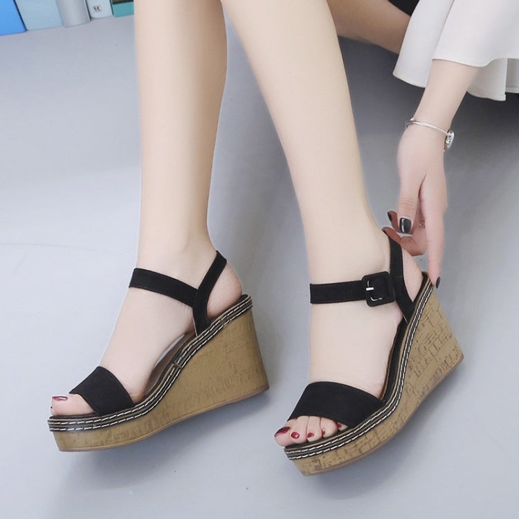 Fashion Wild High Heel Wedges Open Toe Sandals for Women
