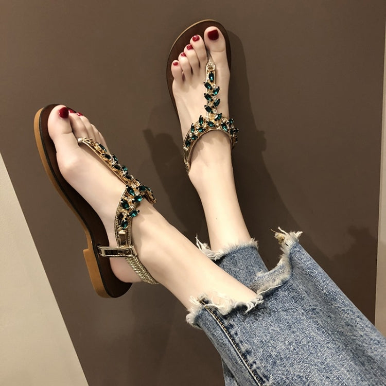 Flat Bottom Open Toe Color Matching Bohemian Sandals for Women