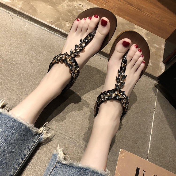 Flat Bottom Open Toe Color Matching Bohemian Sandals for Women