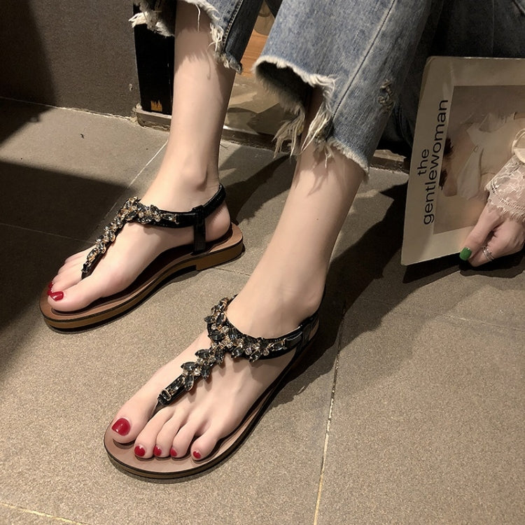 Flat Bottom Open Toe Color Matching Bohemian Sandals for Women