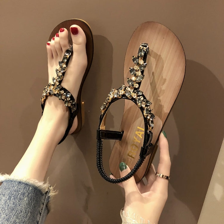 Flat Bottom Open Toe Color Matching Bohemian Sandals for Women
