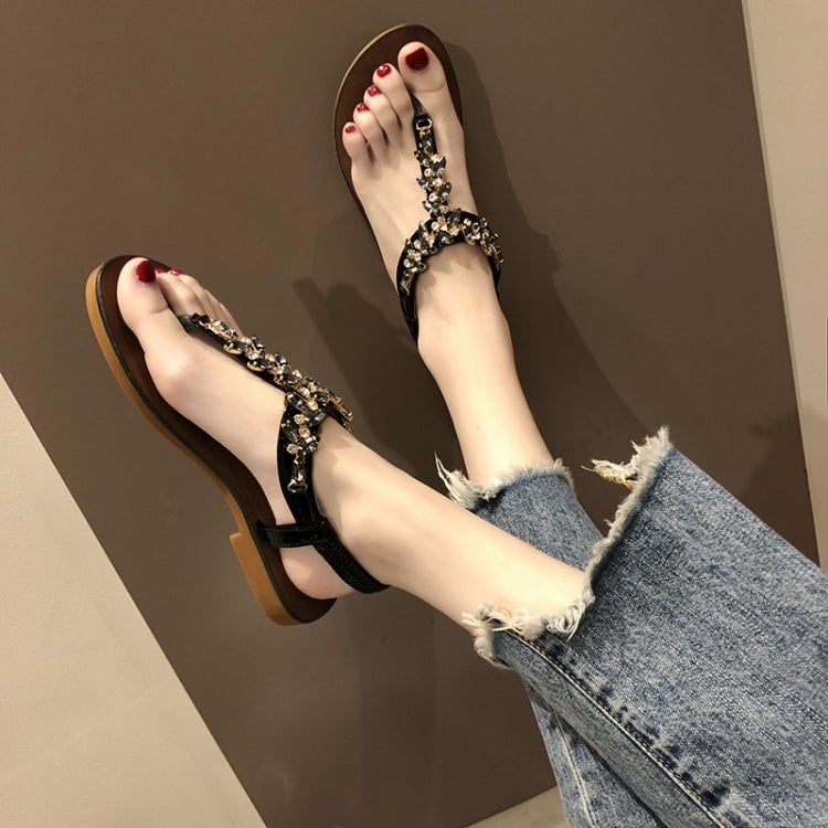 Flat Bottom Open Toe Color Matching Bohemian Sandals for Women