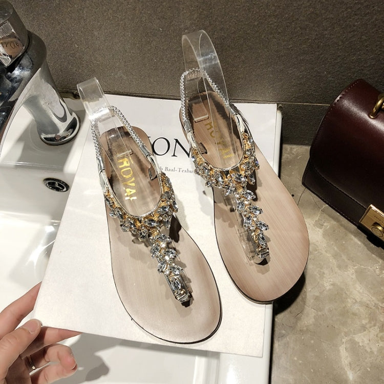 Flat Bottom Open Toe Color Matching Bohemian Sandals for Women