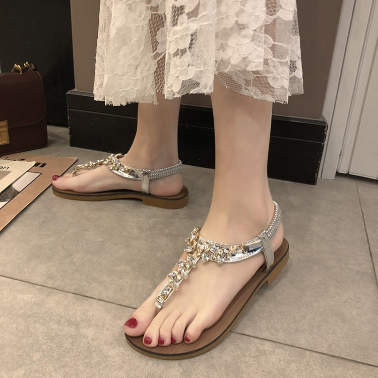 Flat Bottom Open Toe Color Matching Bohemian Sandals for Women