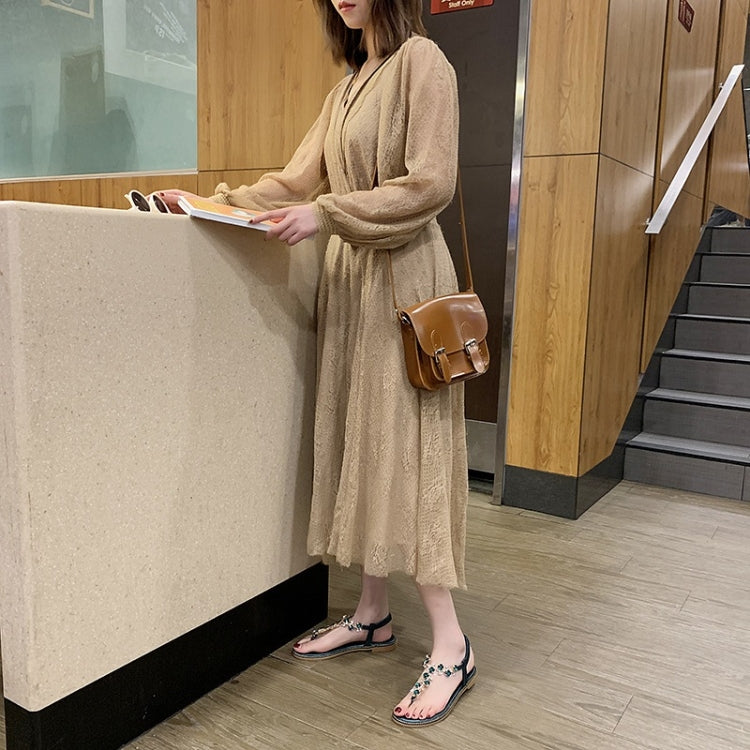 Flat-bottomed Toe Colorblock Bohemian Sandals for Women