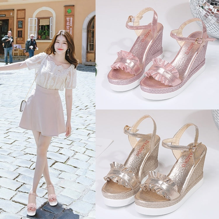 Thick-soled Trend High-heeled Muffin Sandals for Women
