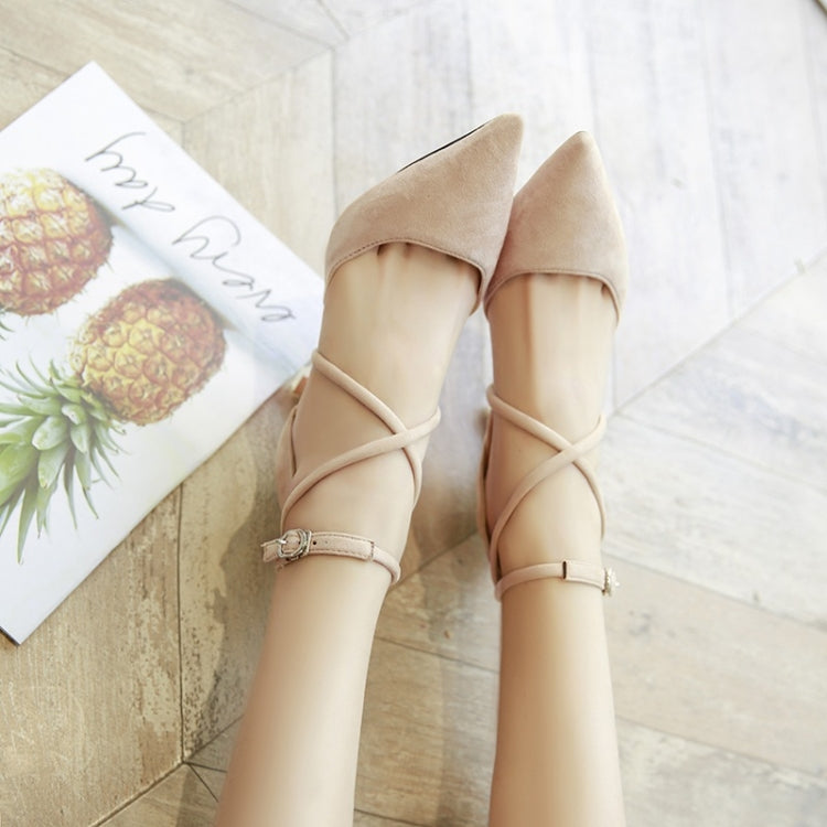 Pointed Head Suede Non-slip Wear-resistant Fashion Shoes for Women