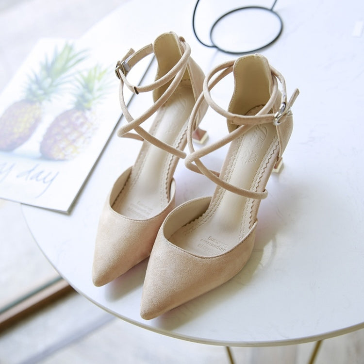Pointed Head Suede Non-slip Wear-resistant Fashion Shoes for Women