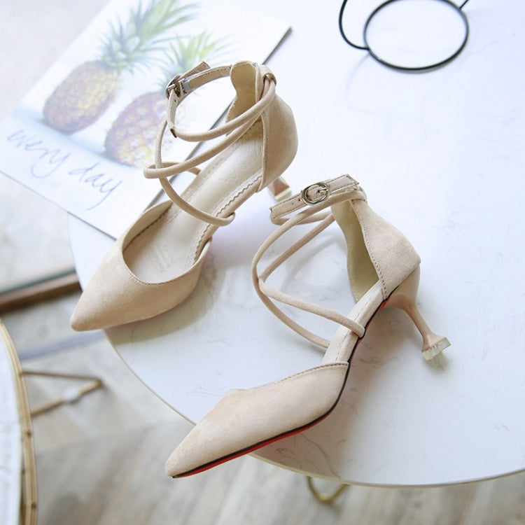 Pointed Head Suede Non-slip Wear-resistant Fashion Shoes for Women