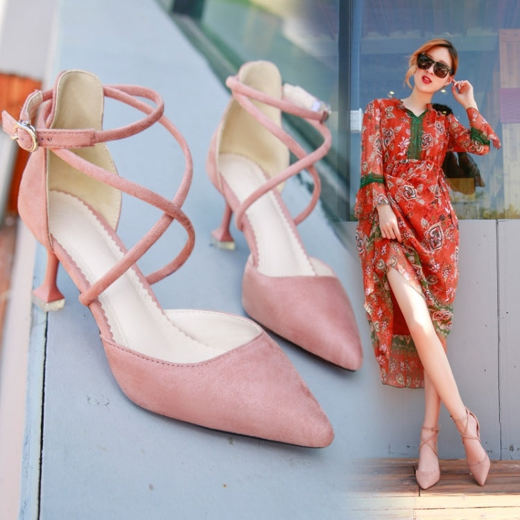 Pointed Head Suede Non-slip Wear-resistant Fashion Shoes for Women