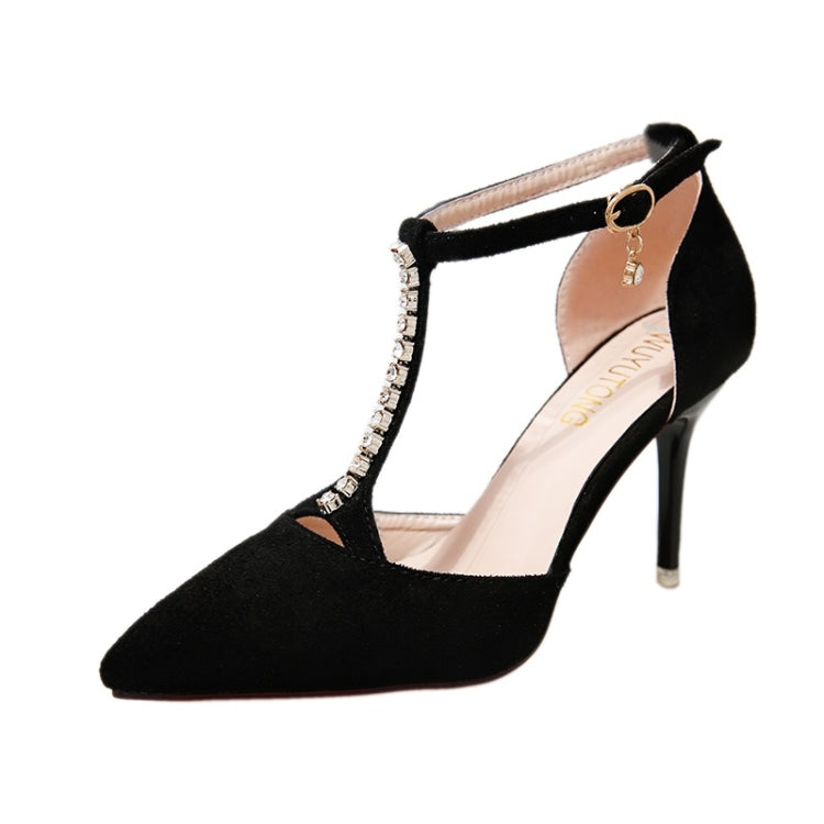 Suede Stiletto Pointed Head Fashion High Heels for Women