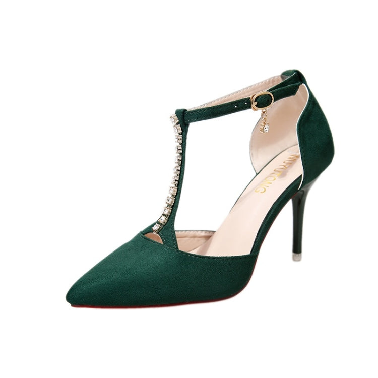 Suede Stiletto Pointed Head Fashion High Heels for Women