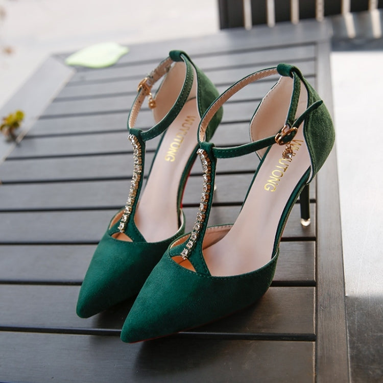 Suede Stiletto Pointed Head Fashion High Heels for Women