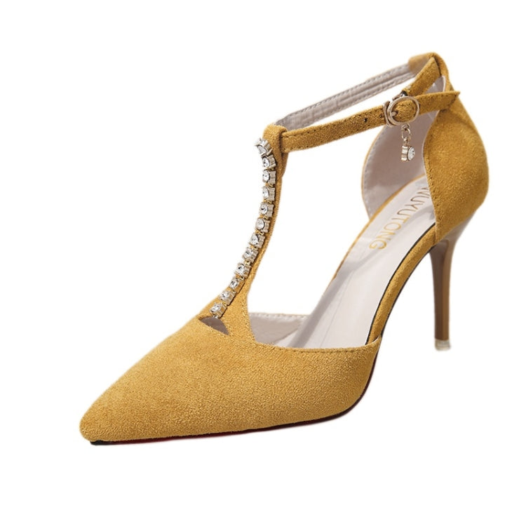 Suede Stiletto Pointed Head Fashion High Heels for Women